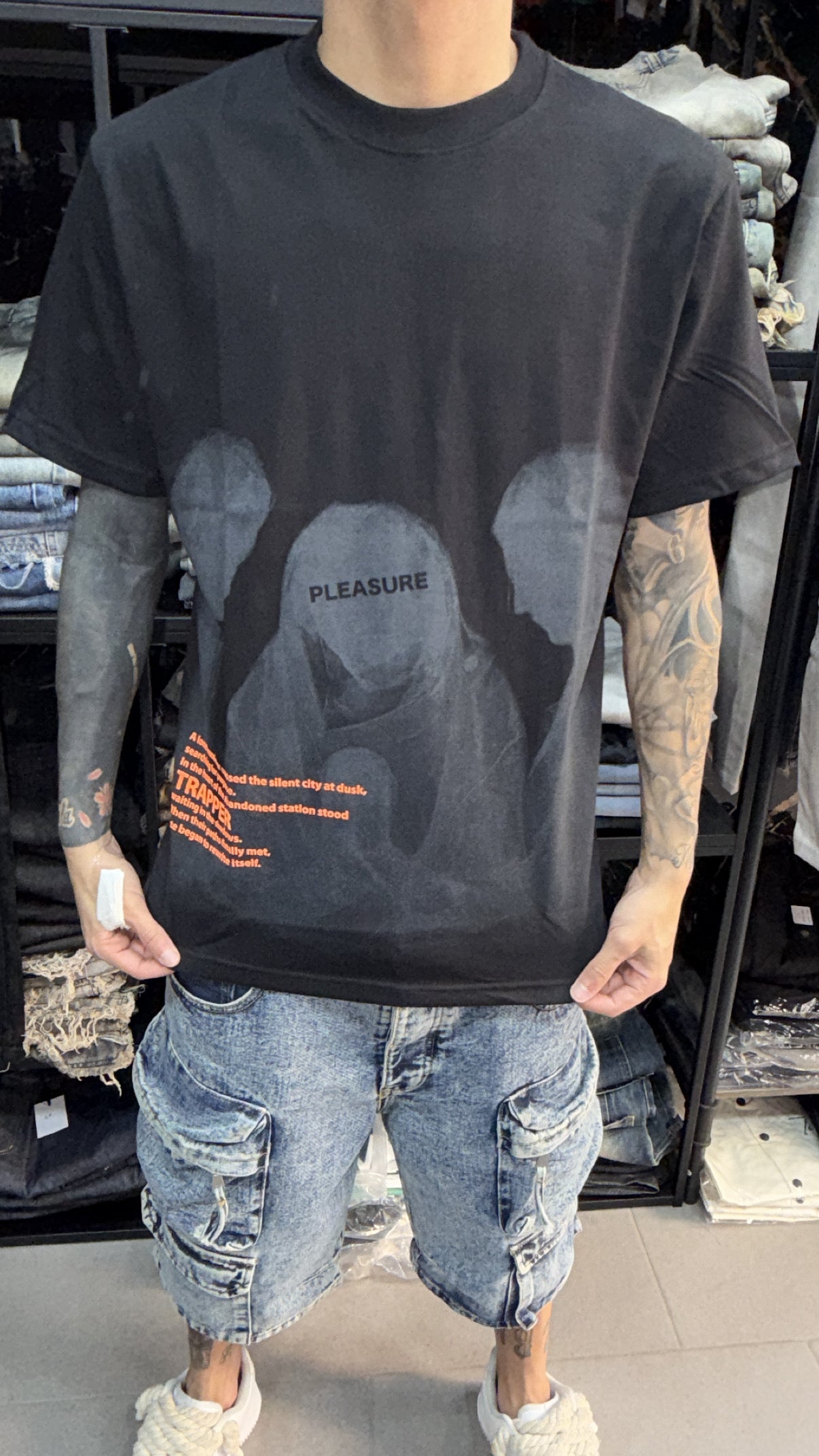 T-SHIRT TRAPPER BLACK