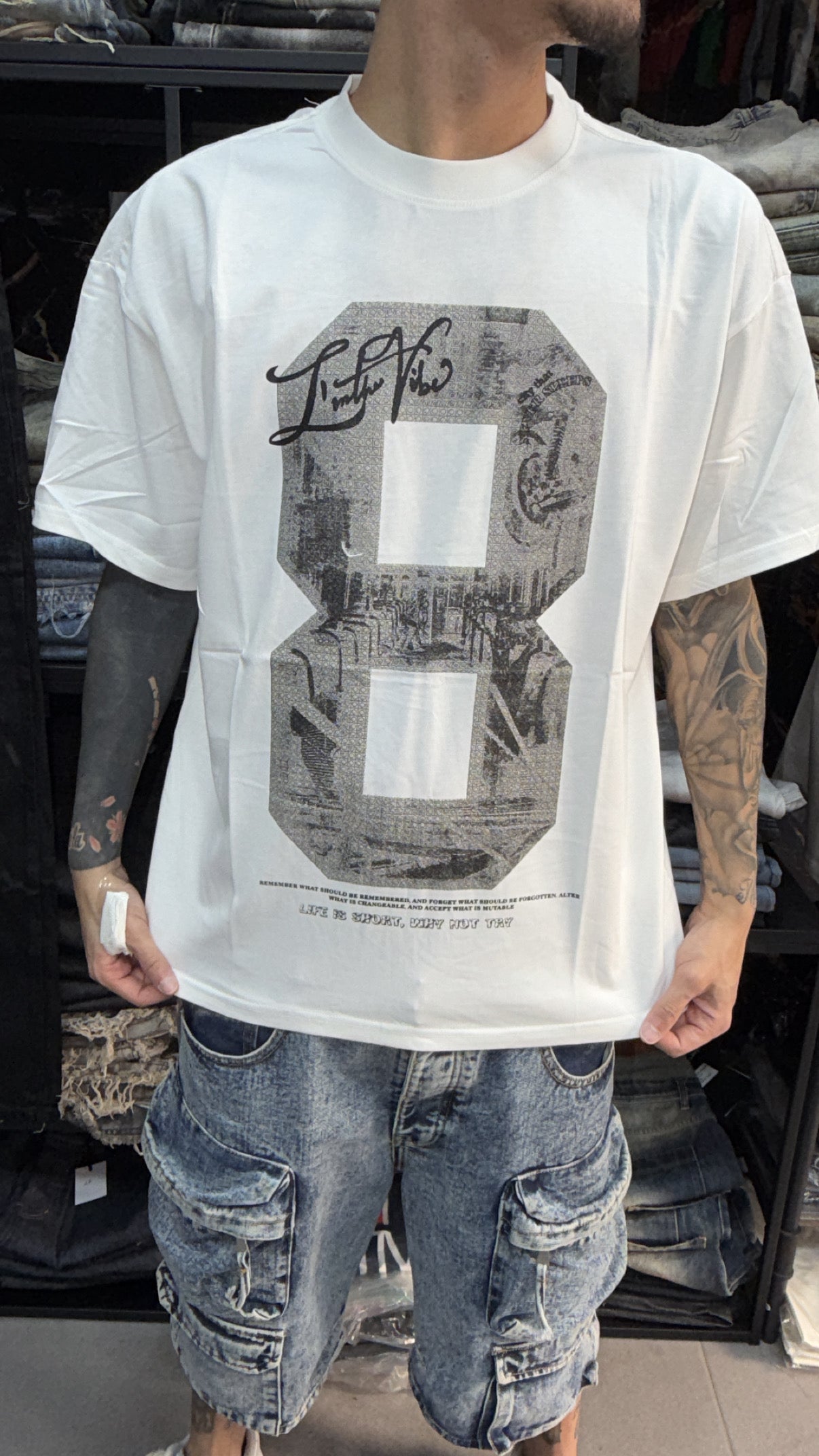 T-SHIRT 8 WHITE
