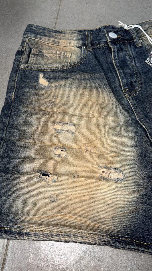 SHORT BLUE/BEIGE