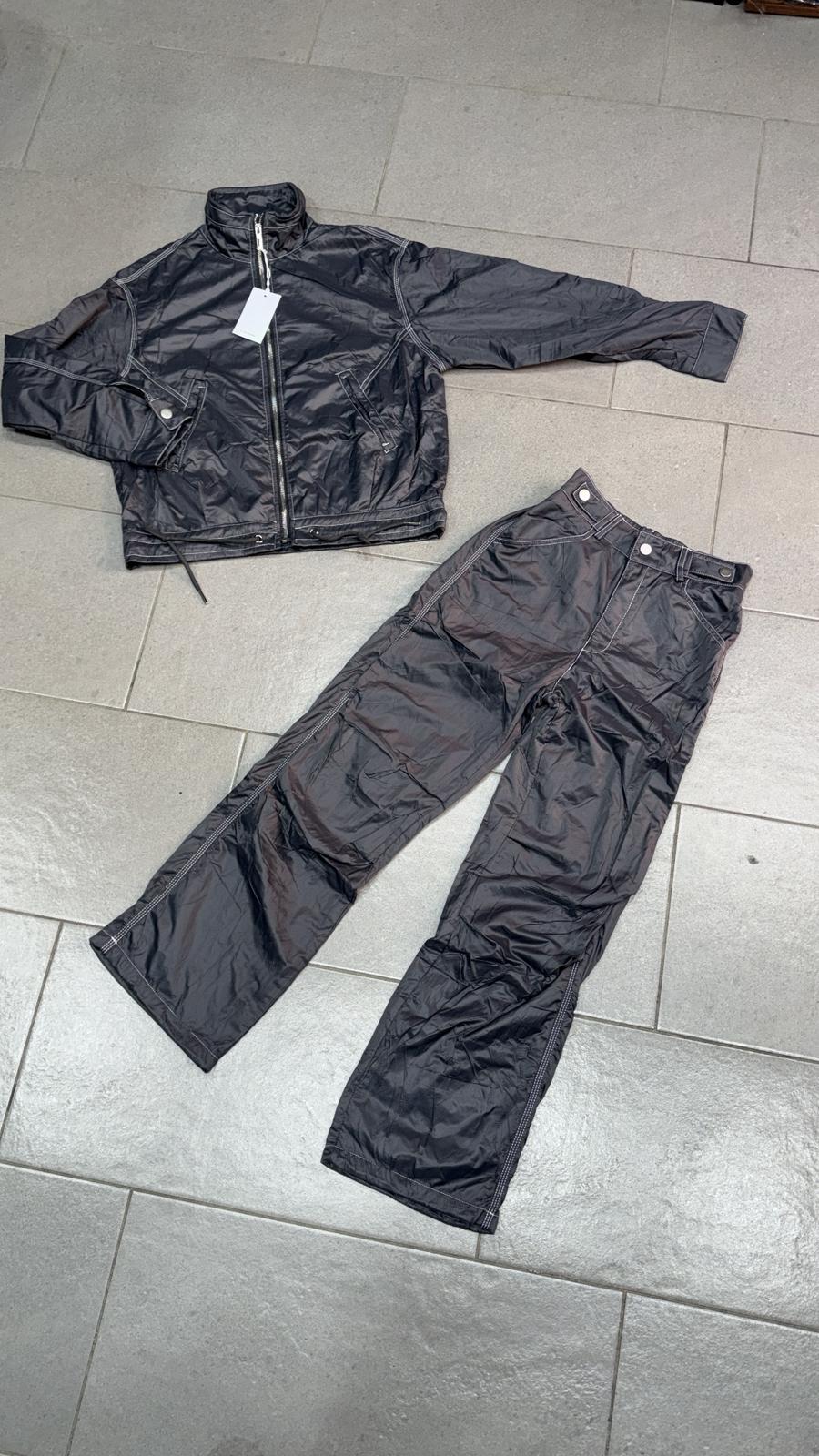 cordinato lucido blu notte