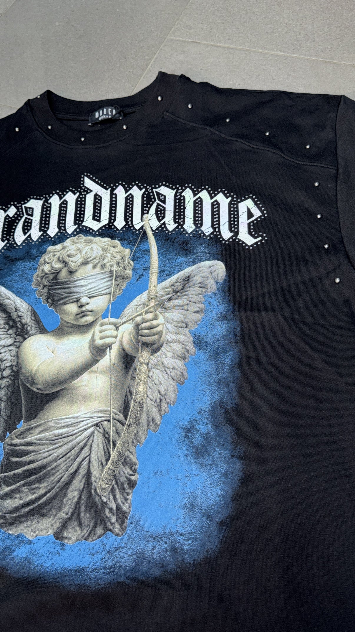 T-SHIRT PAPER ANGEL BLACK