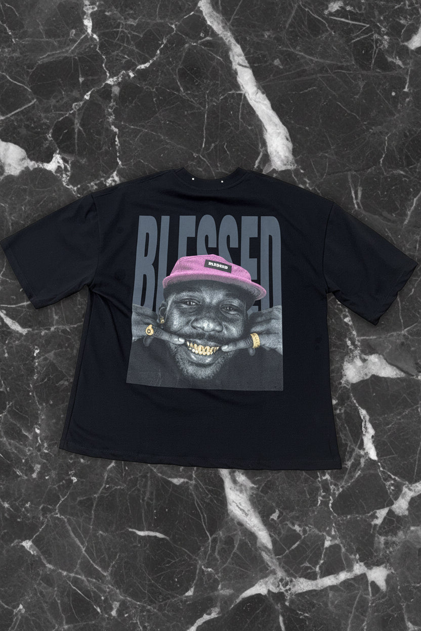T-SHIRT BLESSED PAPER black