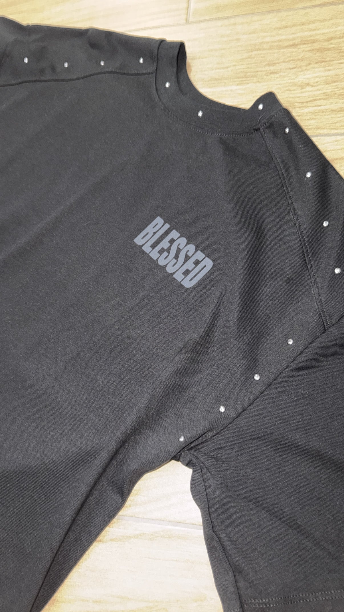T-SHIRT BLESSED PAPER black