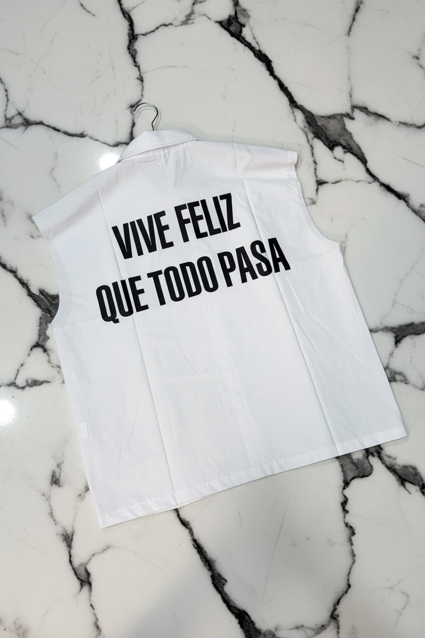 CAMICIA VIVE FELIZ W