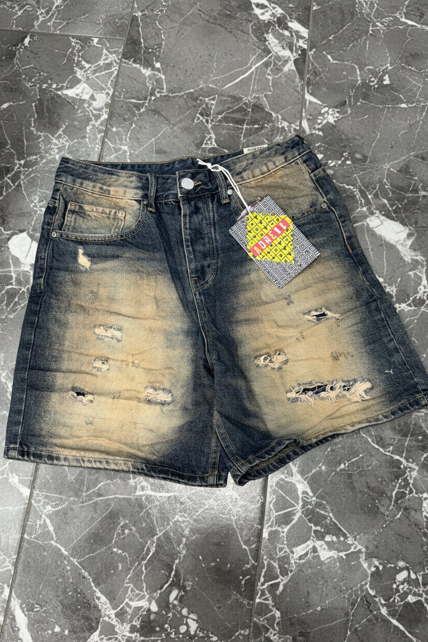 SHORT BLUE/BEIGE