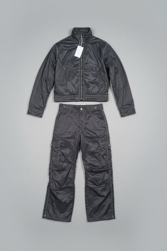 cordinato lucido blu notte