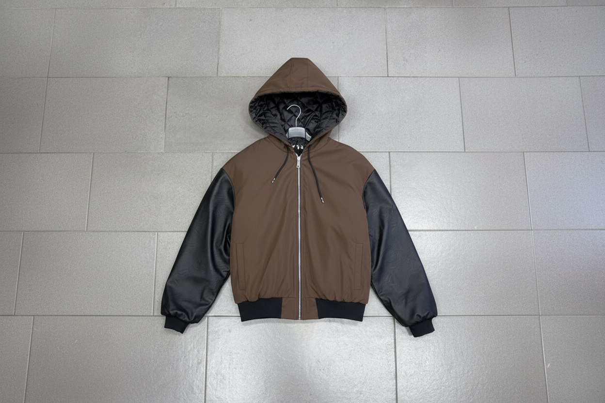 Jacket stoffa/ecopelle