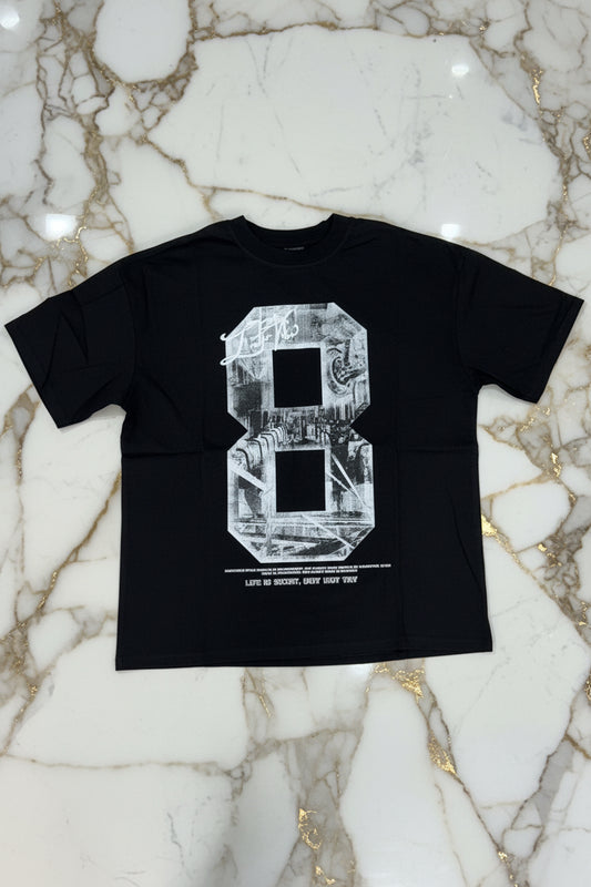 T-SHIRT 8 BLACK