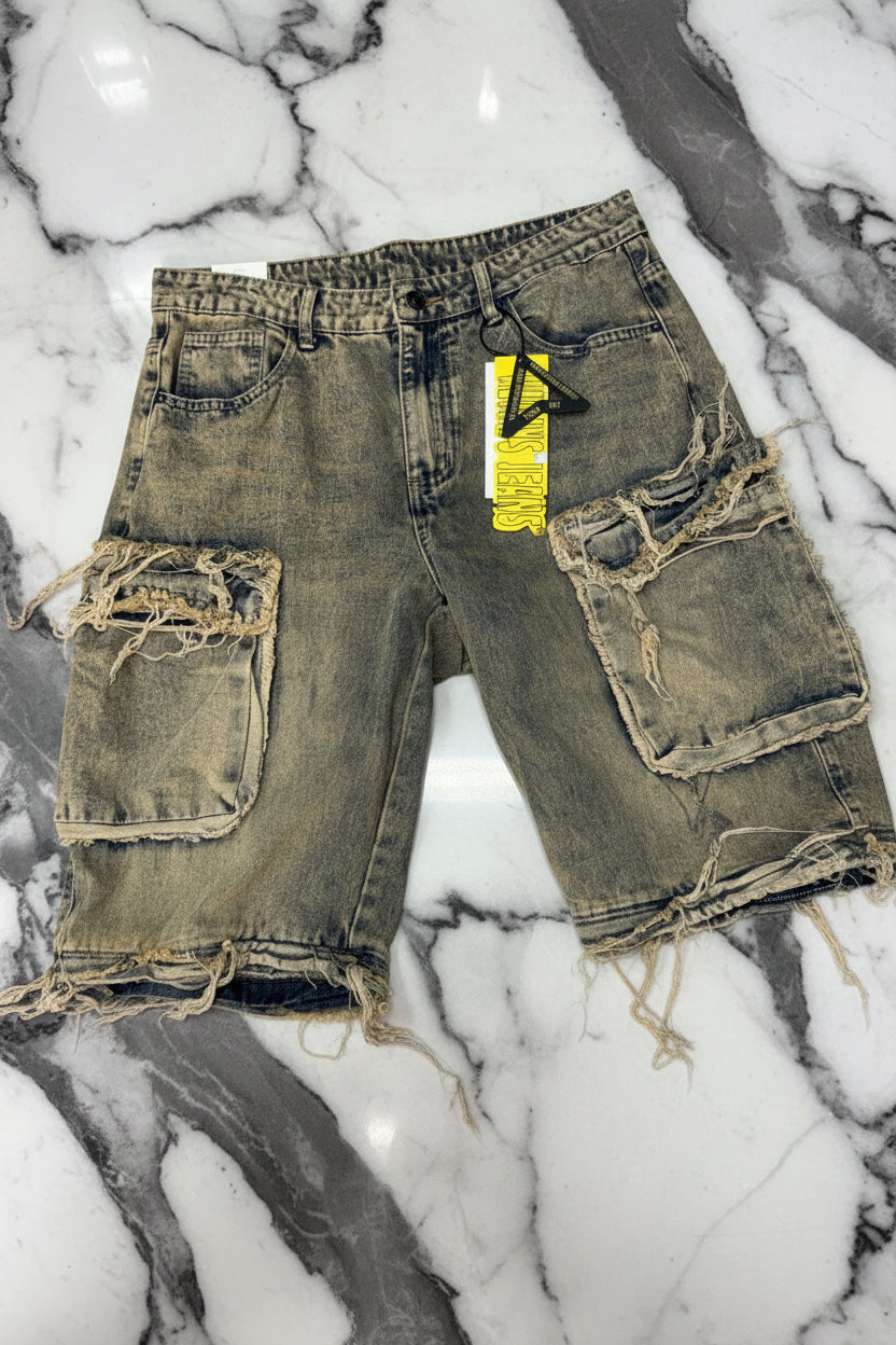 SHORT JEANS YELLOW