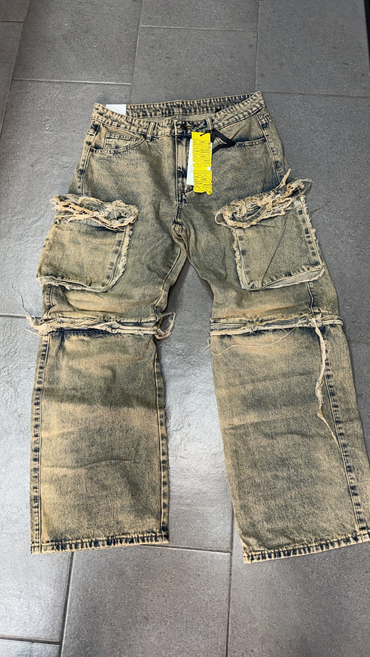 SHORT JEANS YELLOW