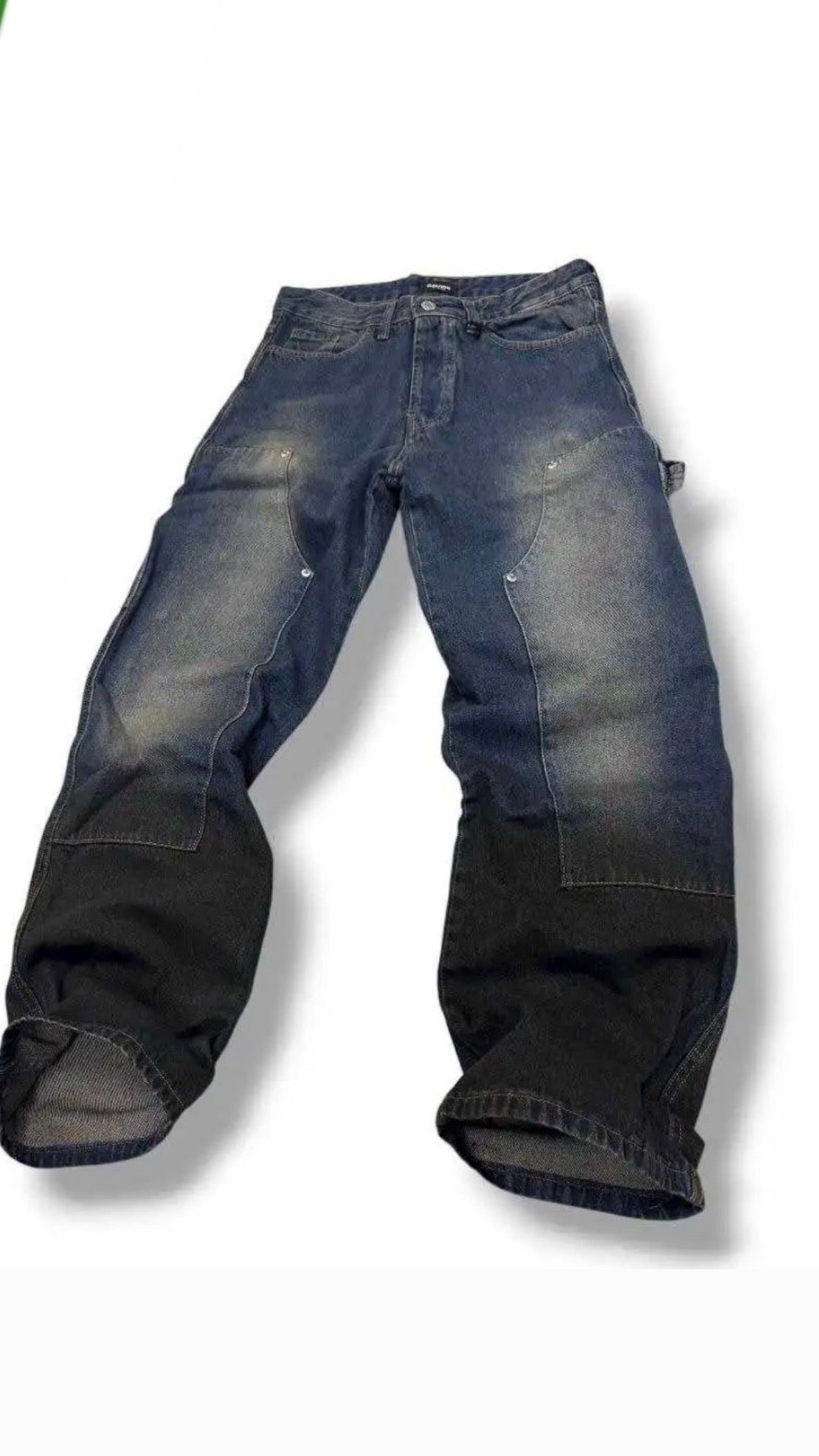 jeans baggy fondo nero