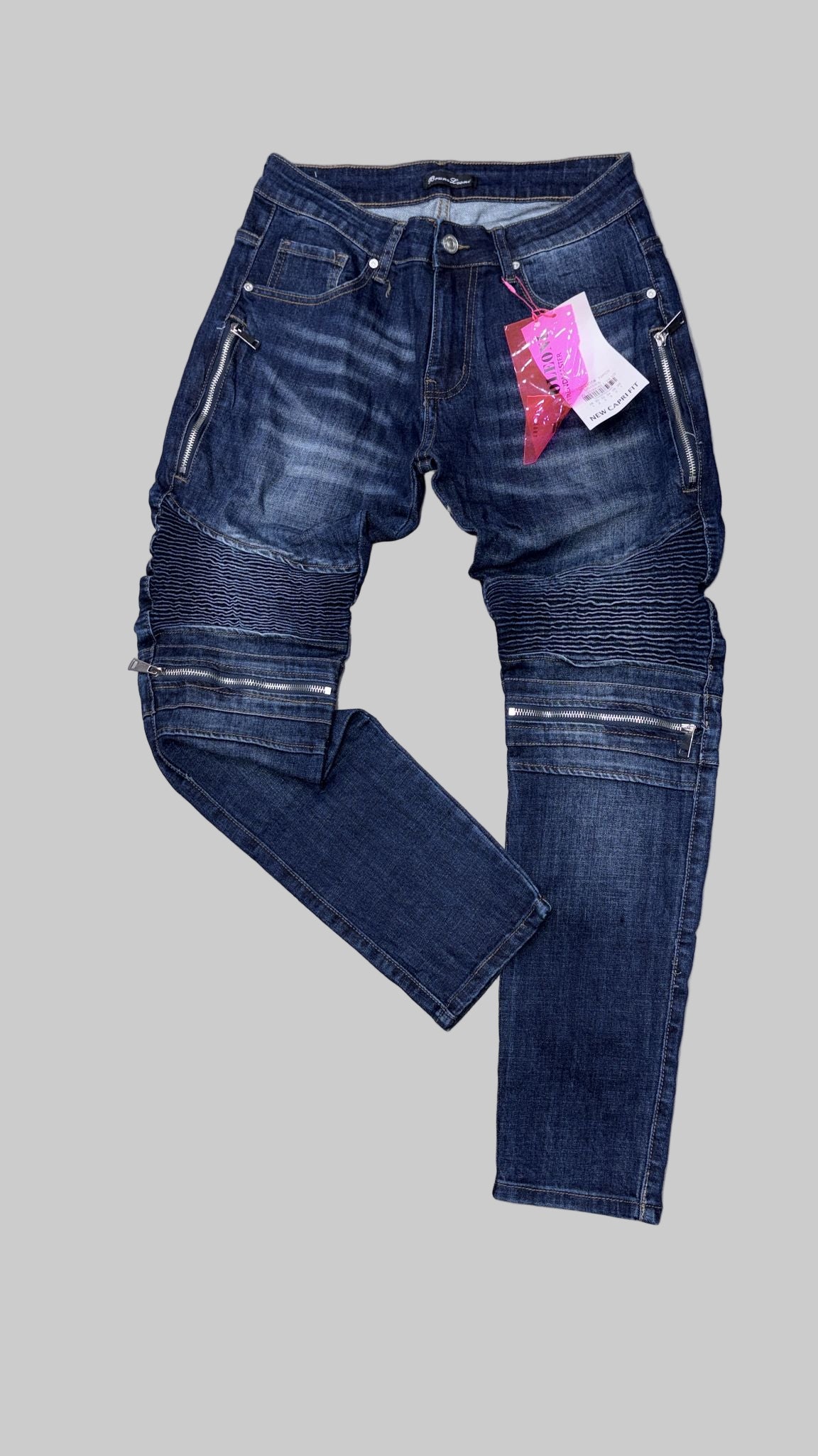 Jeans Skinny Blu Zip